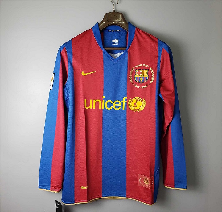 AAA Quality Barcelona 07/08 Home Long Soccer Jersey